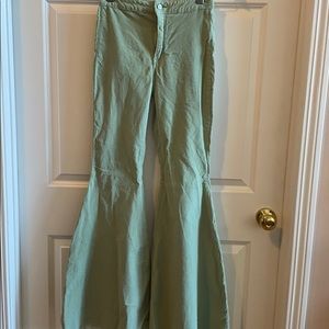 Women flare leg corduroy